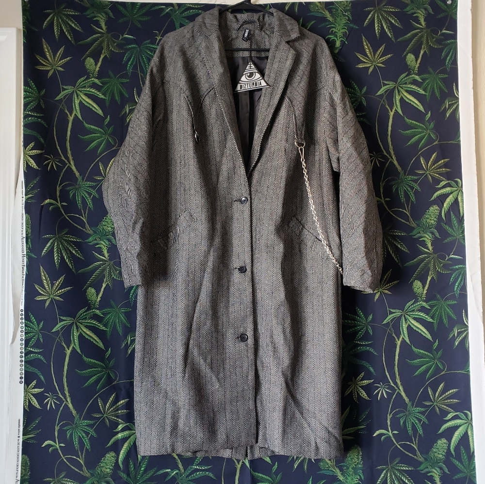 Disturbia oversized tweed coat US8 UK12